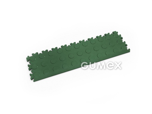 Anlaufkante FORTELOCK 2045, 7mm, 510x140mm, 92°ShA, Dessin flache Noppen, PVC, grün, 